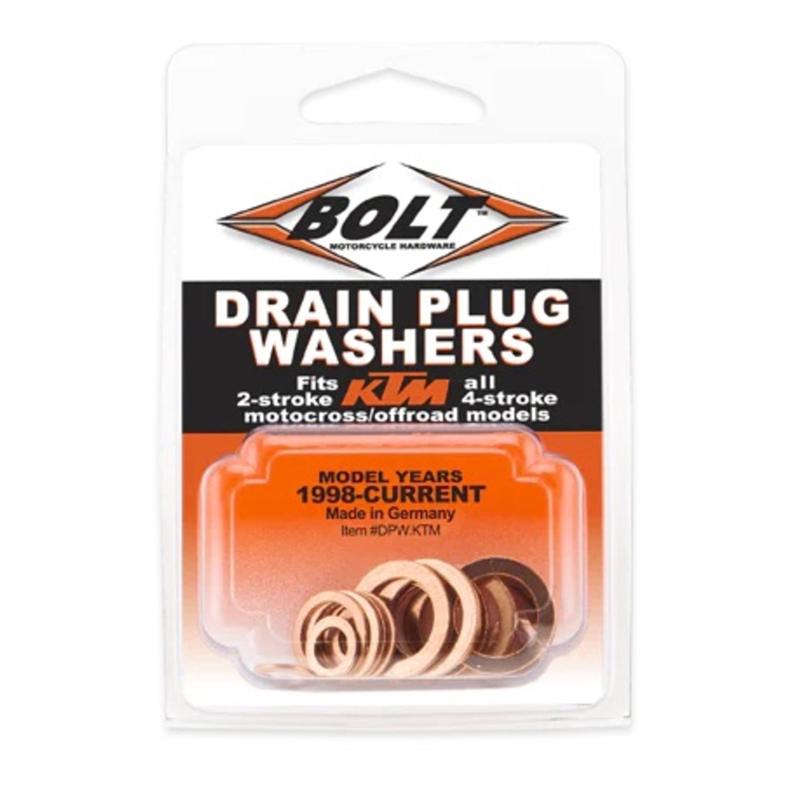 Bolt Drain Plug Copper Washer Set KTM (16pc)