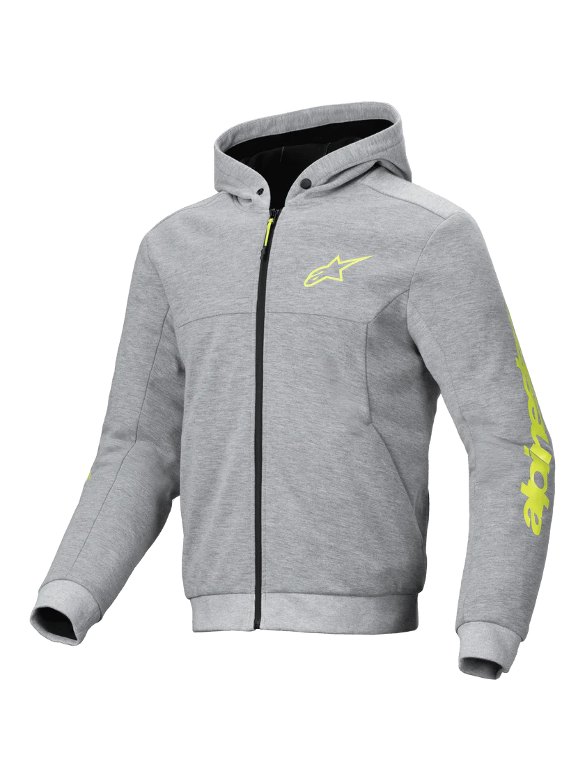 ALPINESTARS CHROME V2 SPORT HODDIE - Grey/Fluro Yellow