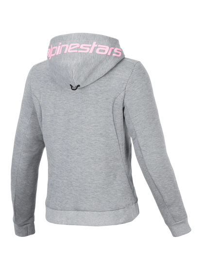 ALPINESTARS WOMENS CHROME V2 SPORT HODDIE - Grey/Fluro Pink