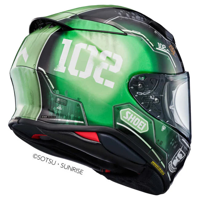 Shoei NXR2 MS-06S Char II Full Face Helmet - Green/Black