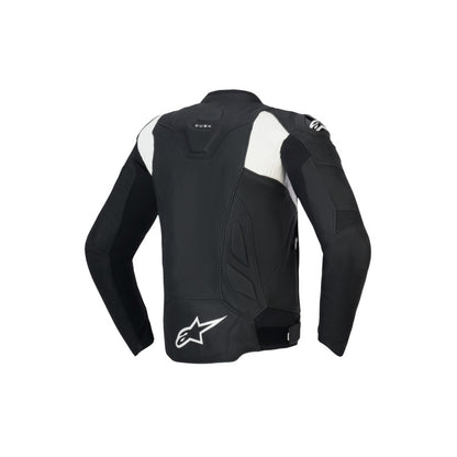 Alpinestars DUSK AIRFLOW LEATHER JACKET BLACK WHITE