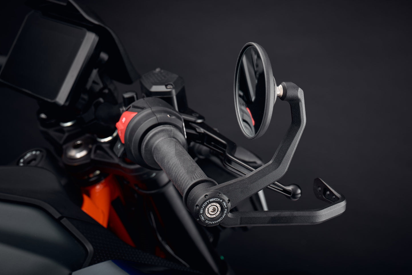 Evotech Bar End Mirrors / Brake and Clutch Protector Kit (Retro) - KTM 125 Duke (2024+)