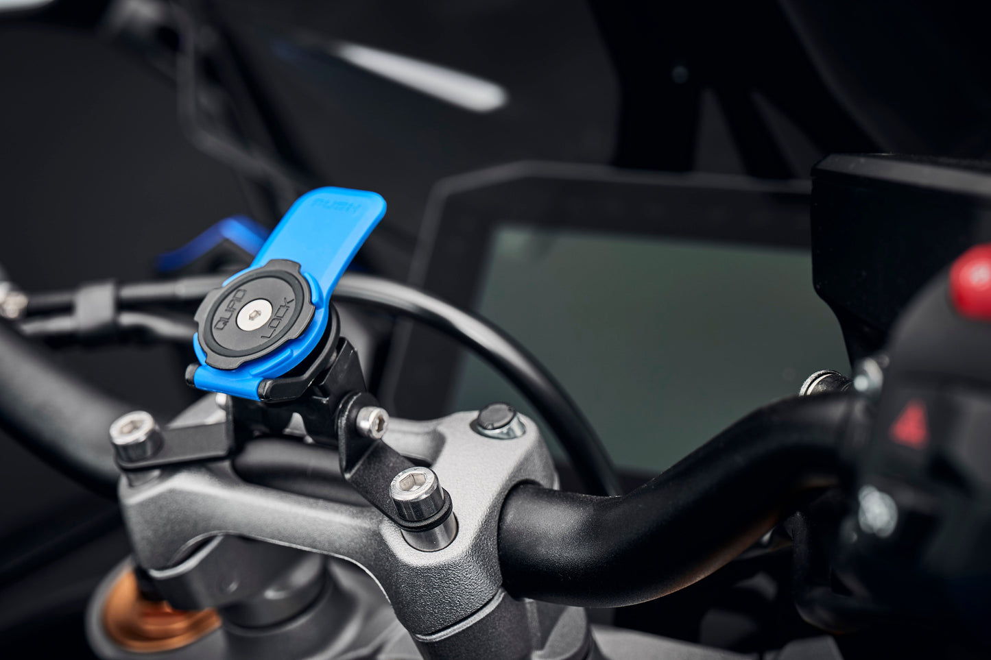 Evotech Quad Lock Compatible Handlebar Clamp Mount - Suzuki GSX-S1000GX + (Plus) (2024+)