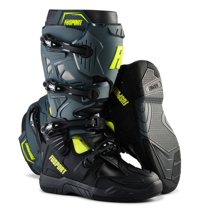 FUSport Xtreme Pilot XP2 Boots Gray/Black/Hi-Vis Yellow