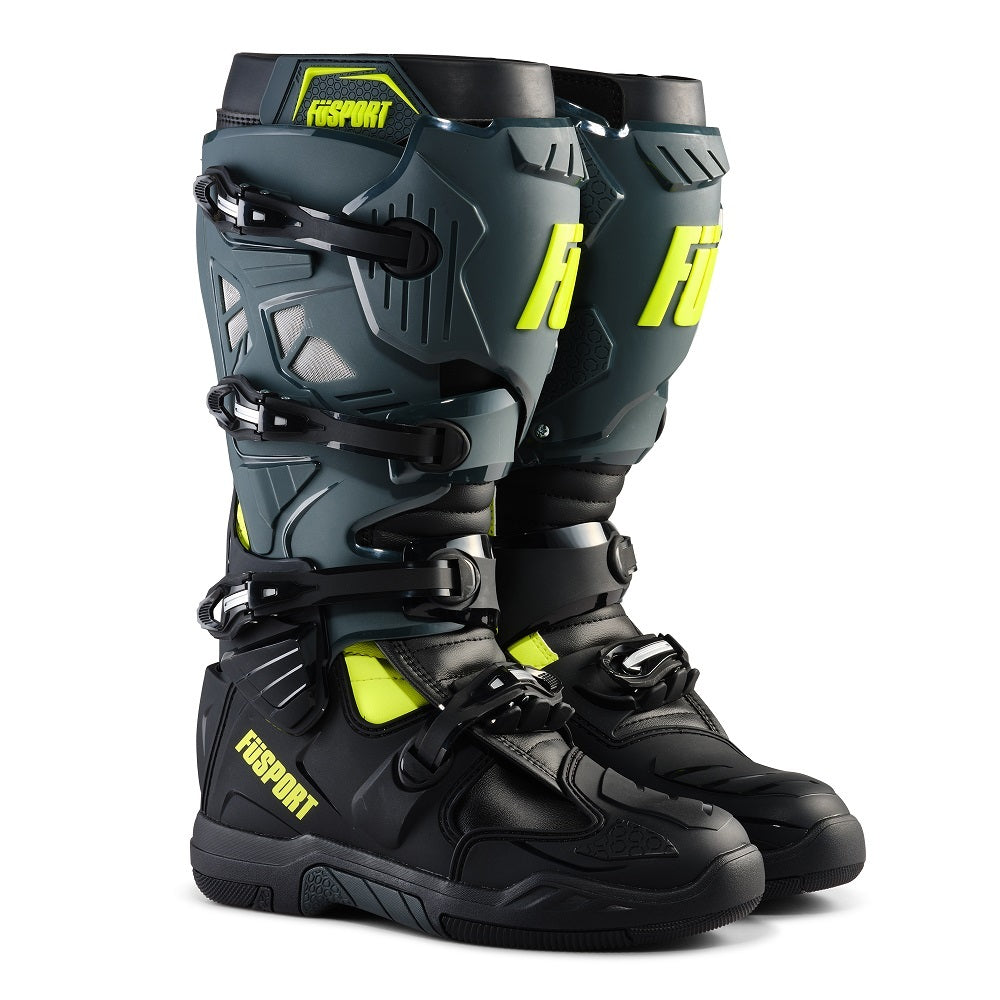 FUSport Xtreme Pilot XP2 Boots Gray/Black/Hi-Vis Yellow