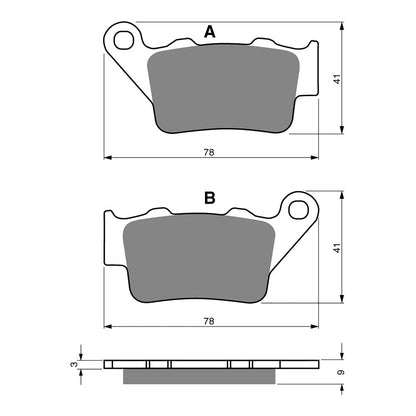 GOLDfren Brake Pads Sintered Sports GF023 - S3 (PH166)