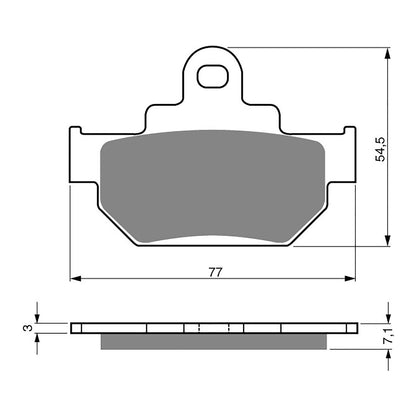 GOLDfren Brake Pads Sintered Sports GF030 - S3 (PH35)