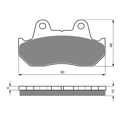 GOLDfren Brake Pads Sintered Sports GF050 - S3 (PH17 / PH19)