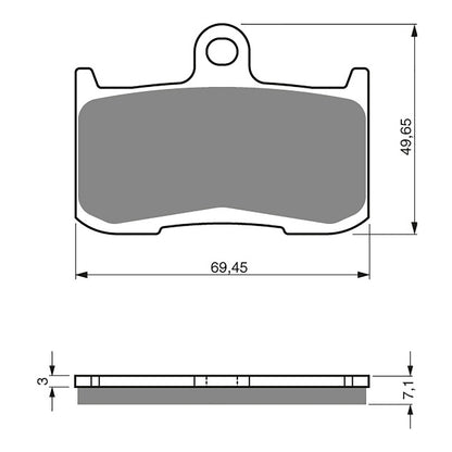 GOLDfren Brake Pads Sintered Sports GF207 - S3 ( PH307 )
