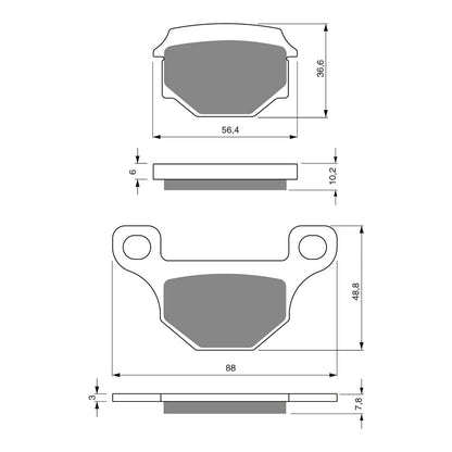 GOLDfren Brake Pads Sintered Sports GF289 - S3 ( P130 )