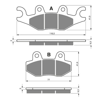 GOLDfren Brake Pads GF329 - S3