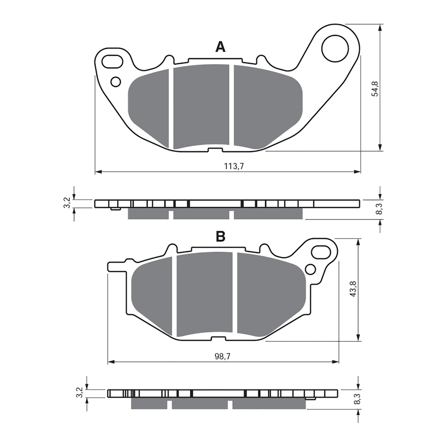 GOLDfren Brake Pads Sintered Sports GF369 - S3 ( P489 )