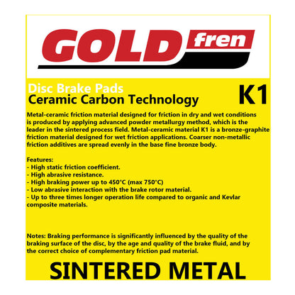 GOLDfren Brake Pads GF377 - K1