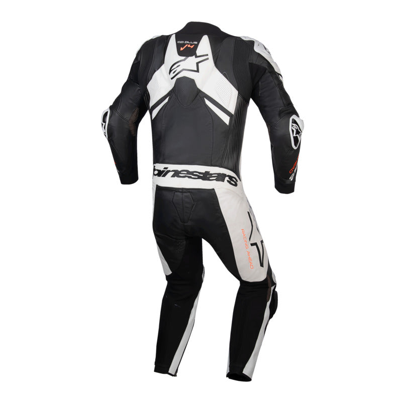 Alpinestars GP PLUS V4 SPRINT 1PC LEATHER SUIT FLURO- BLACK WHITE RED FLURO