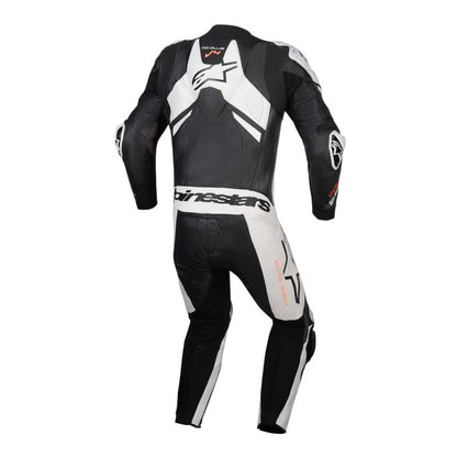 Alpinestars GP PLUS V4 SPRINT 1PC LEATHER SUIT FLURO- BLACK WHITE RED FLURO