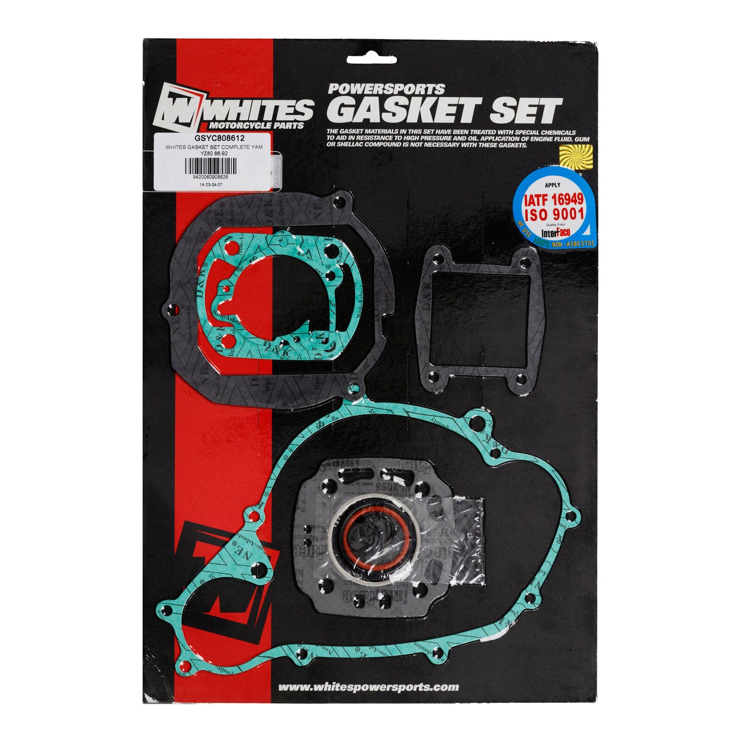 Whites Complete Gasket Set Yamaha YZ80 '86-'92