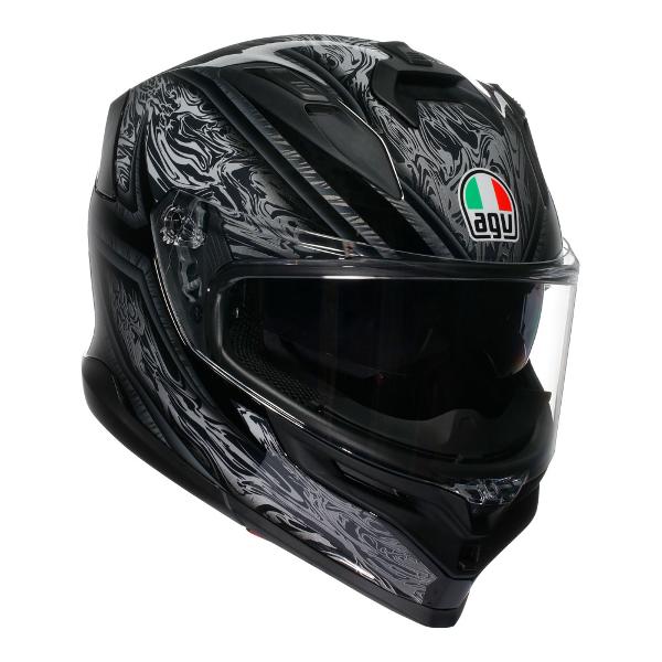 AGV K7 Demascus Black/Silver