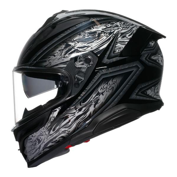 AGV K7 Demascus Black/Silver