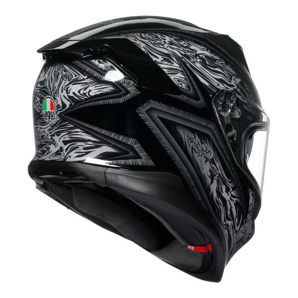 AGV K7 Demascus Black/Silver