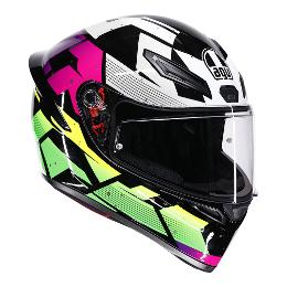 AGV K1 S Punkpulse Black/Purple/Lime
