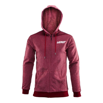 Leatt Premium Zip Hoodie - Ruby
