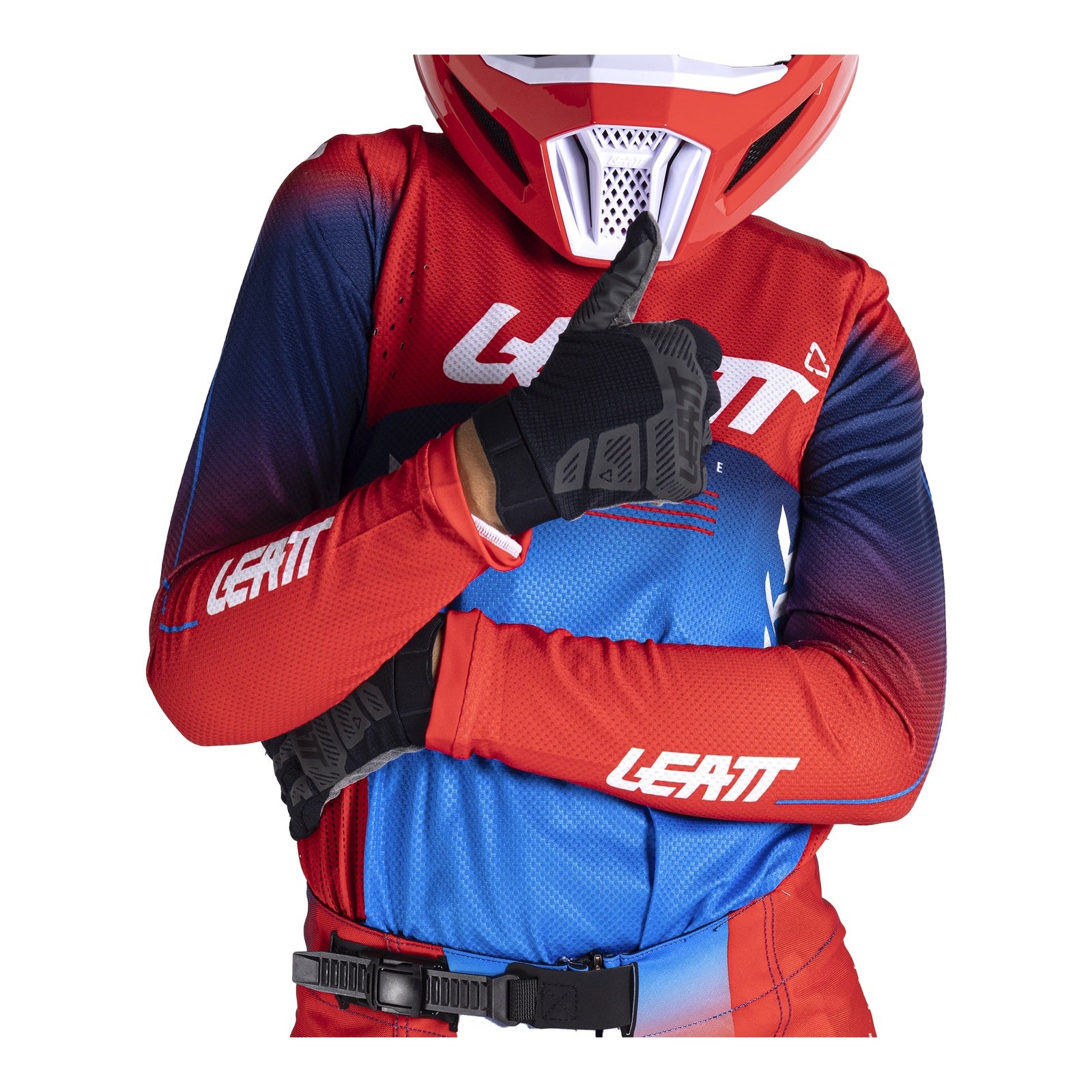 Leatt 2026 4.5 Junior Jersey - Royal Blue / Red