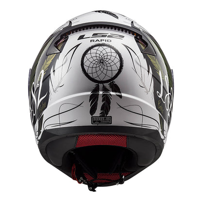 LS2 FF353 Rapid II Boho Helmet - White / Black / Purple 06