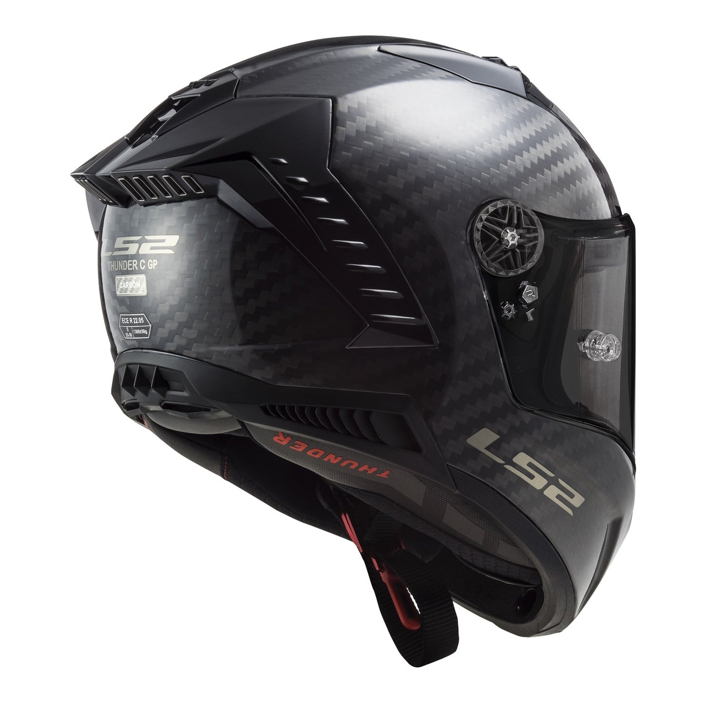 LS2 FF805C Thunder Carbon Helmets - Carbon 06