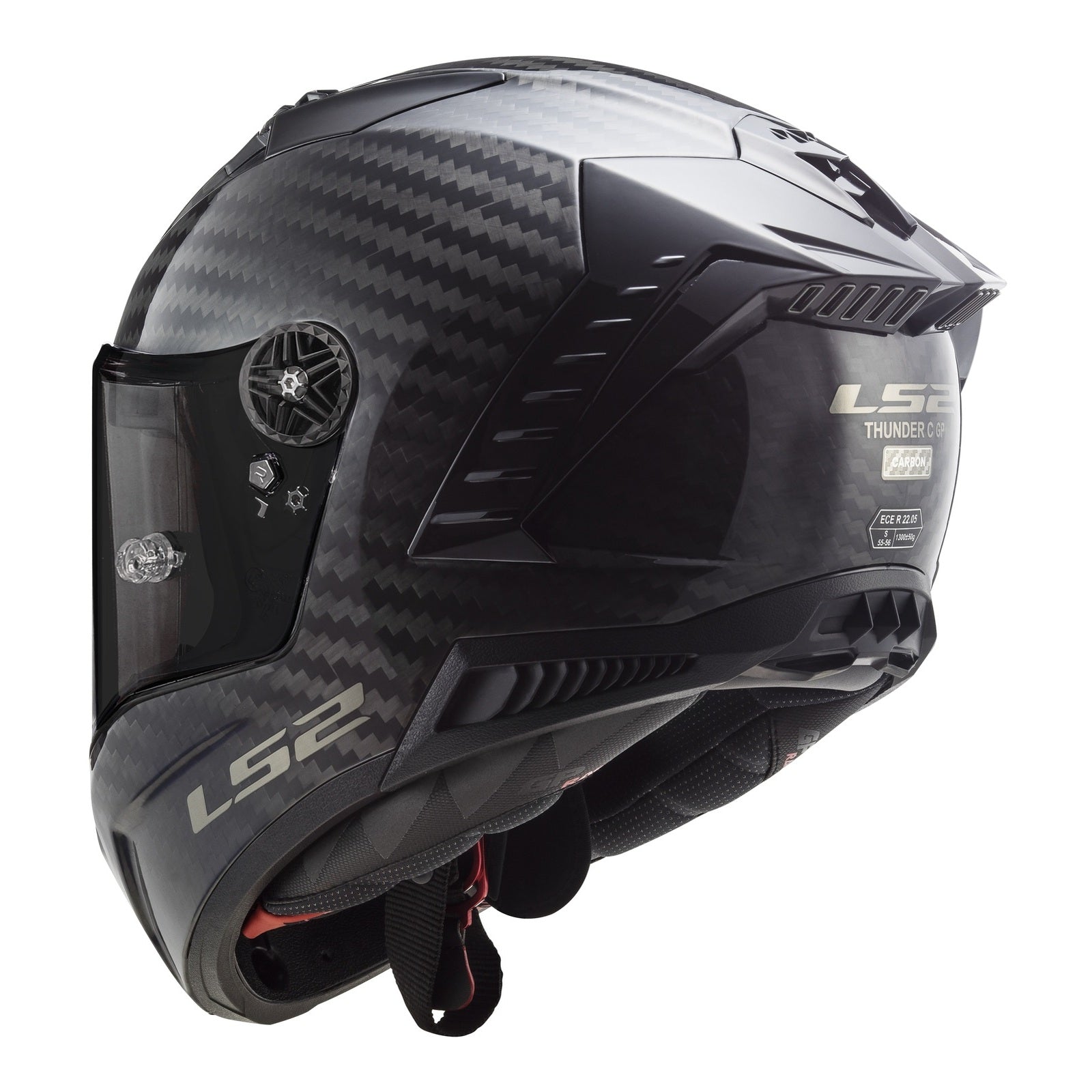 LS2 FF805C Thunder Carbon Helmets - Carbon 06