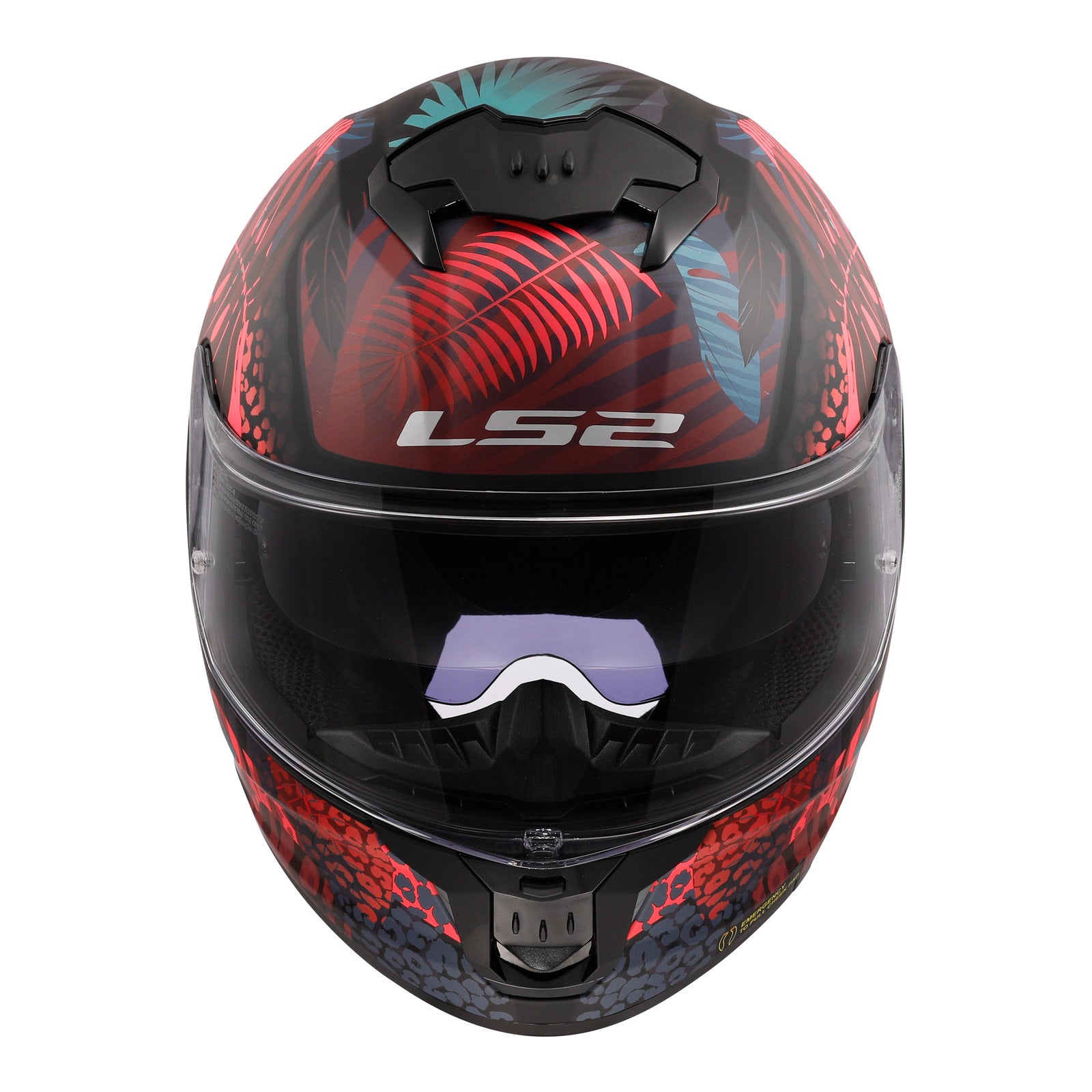 LS2 FF808 Stream II Jungle Helmet - Matte Black / Pink / Blue 06
