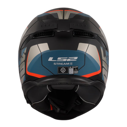 LS2 FF808 Stream II Road Helmet - Matte Black / Blue 06