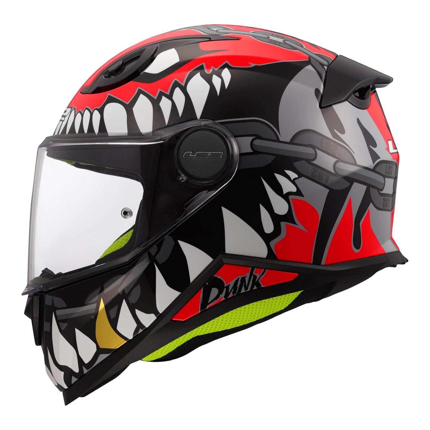 LS2 FF812 KID Helmet Punk - Grey / Red 06