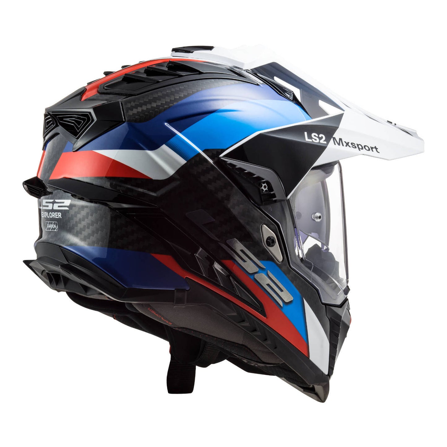LS2 MX701 Explorer Carbon Frontier Helmet - Black / Blue