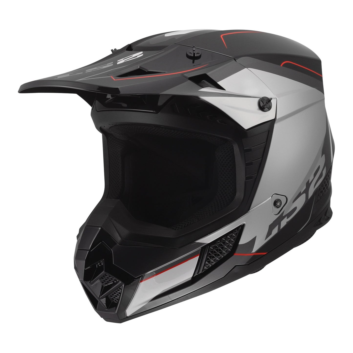 LS2 MX706 COZ Arched Helmet - Black / Silver / Titanium