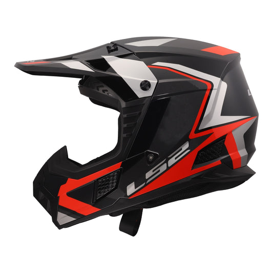 LS2 MX706 COZ Frontier II Helmet - Red / Black / Titanium