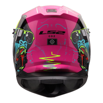 LS2 MX706J COZ Gorilla Helmet - Gloss Purple