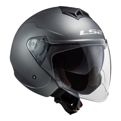 LS2 OF573 Twister II Single Mono Helmet - Matte Titanium