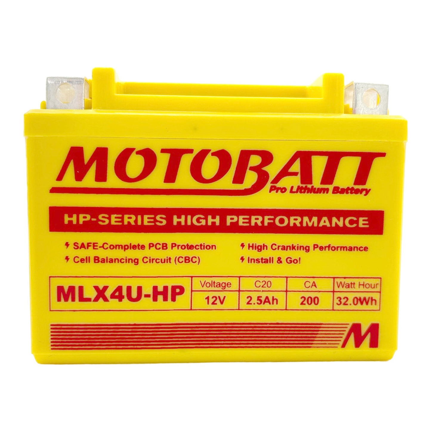 Motobatt Pro Lithium Battery MLX4U-HP *10