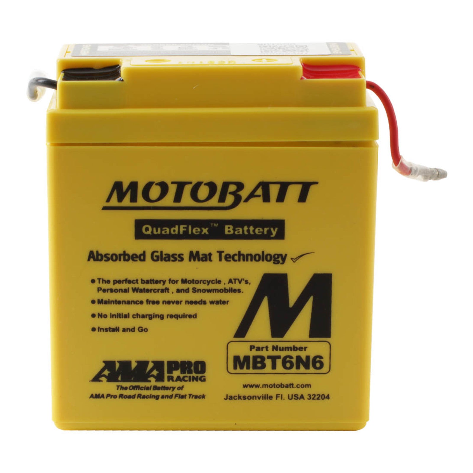 Motobatt Battery Quadflex AGM - MBT6N6