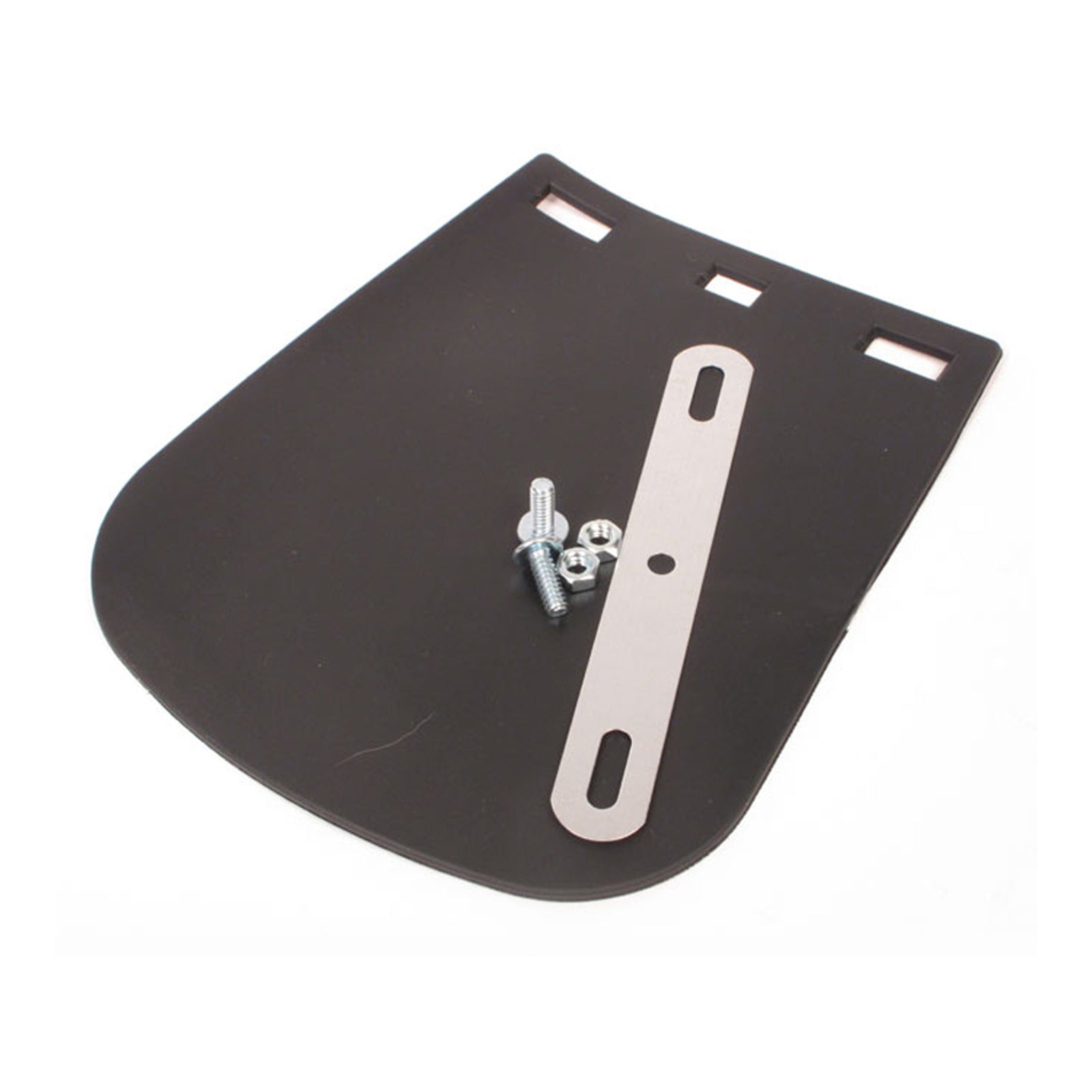 WHITES MUDFLAP BLK PVC LGE MOTORCYCLE