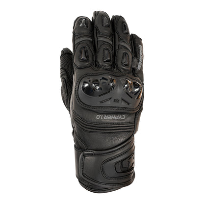 Oxford Cypher 1.0 Leather Men's Glove (Short) - Stealth Black