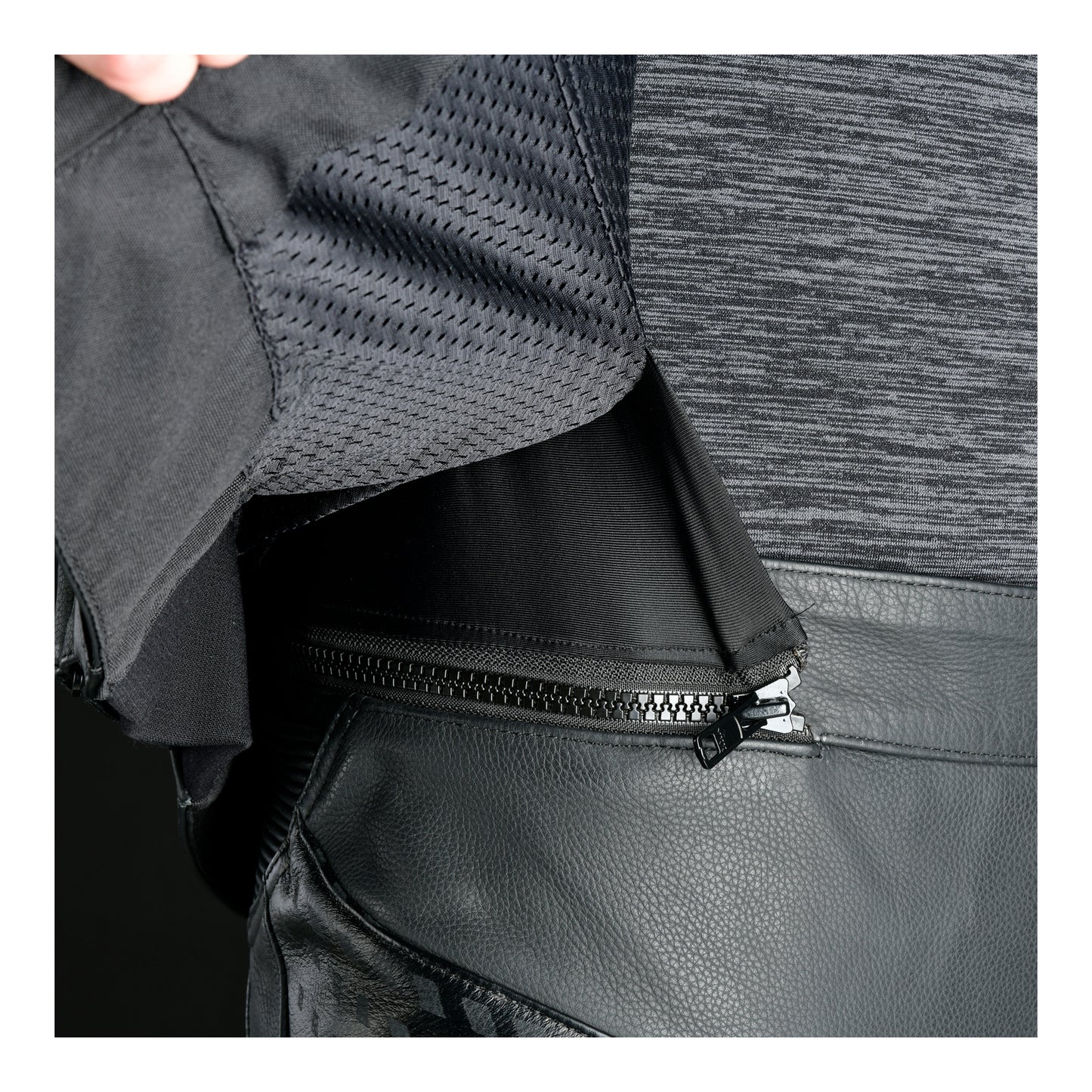 Oxford Nexus 1.0 Leather MS Jacket - Stealth Black