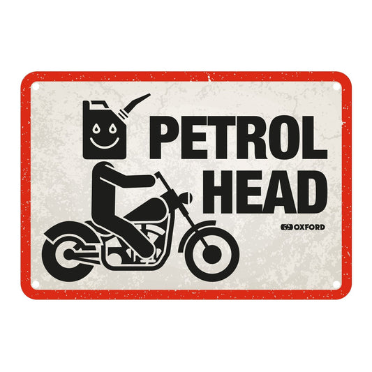 Oxford Garage Metal Sign: Petrol Head