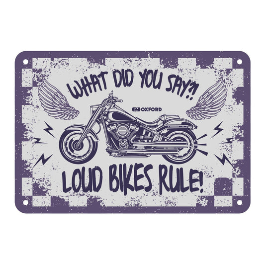 Oxford Garage Metal Sign: What Did You Say