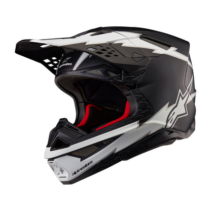 Alpinestars SUPERTECH SM10 AMPRESS HELMET ECE 22.06 BLACK WHITE MATT