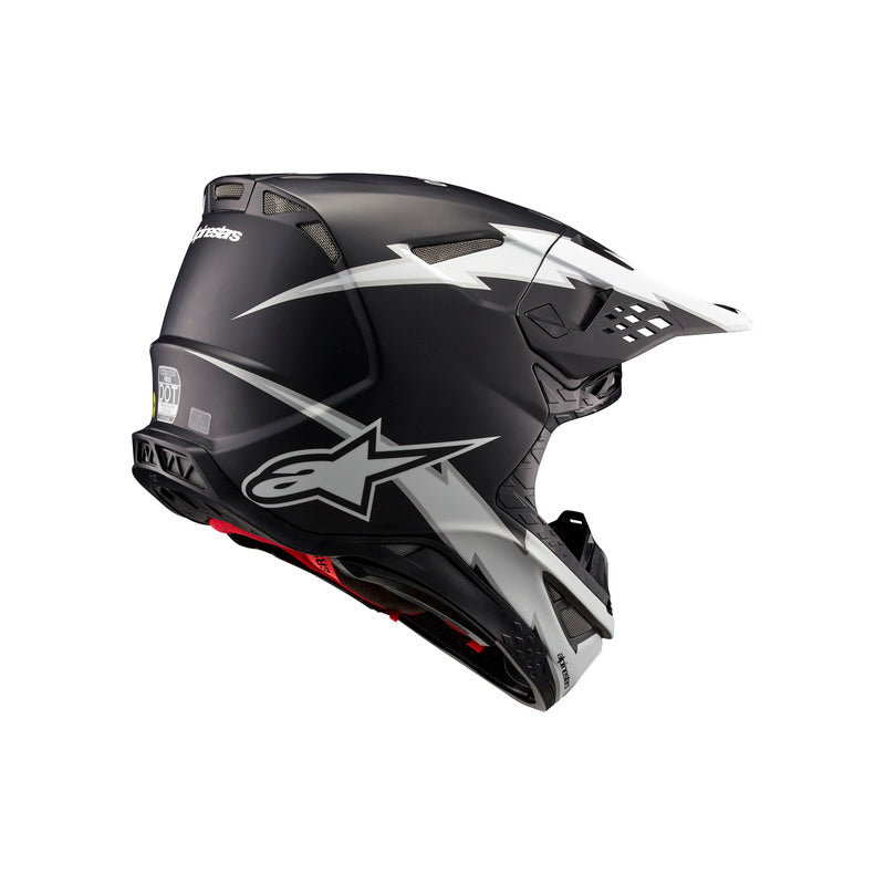 Alpinestars SUPERTECH SM10 AMPRESS HELMET ECE 22.06 BLACK WHITE MATT