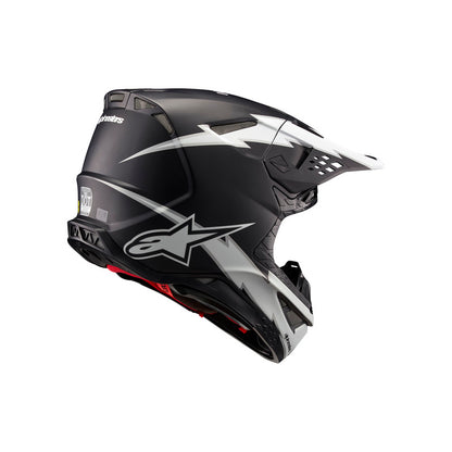 Alpinestars SUPERTECH SM10 AMPRESS HELMET ECE 22.06 BLACK WHITE MATT