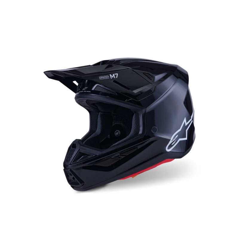 Alpinestars SM7 SOLID HELMET ECE06 BLACK GLOSSY