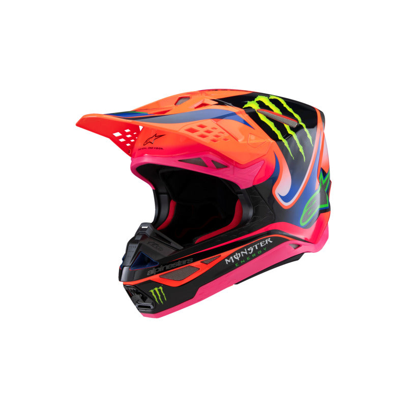 Alpinestars SM10 DEEGAN HELMET ECE06 FLURO-ORANGE PURPLE FLURO-PINK