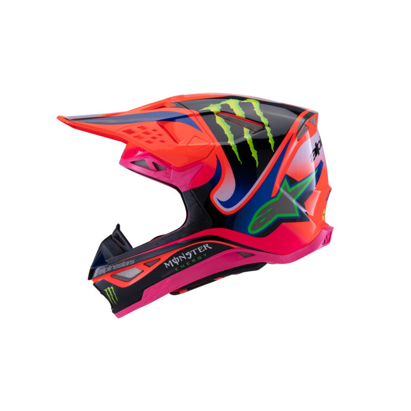 Alpinestars SM10 DEEGAN HELMET ECE06 FLURO-ORANGE PURPLE FLURO-PINK